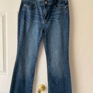 White House Black Market Dark Blue Flare Jeans